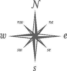 Logo of an old compass rose